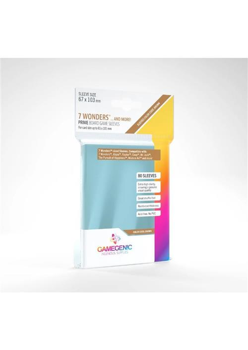 GGS10044ML - 80 7 WONDERS BOARD GAME PRIME SLEEVES 67 X 103MM