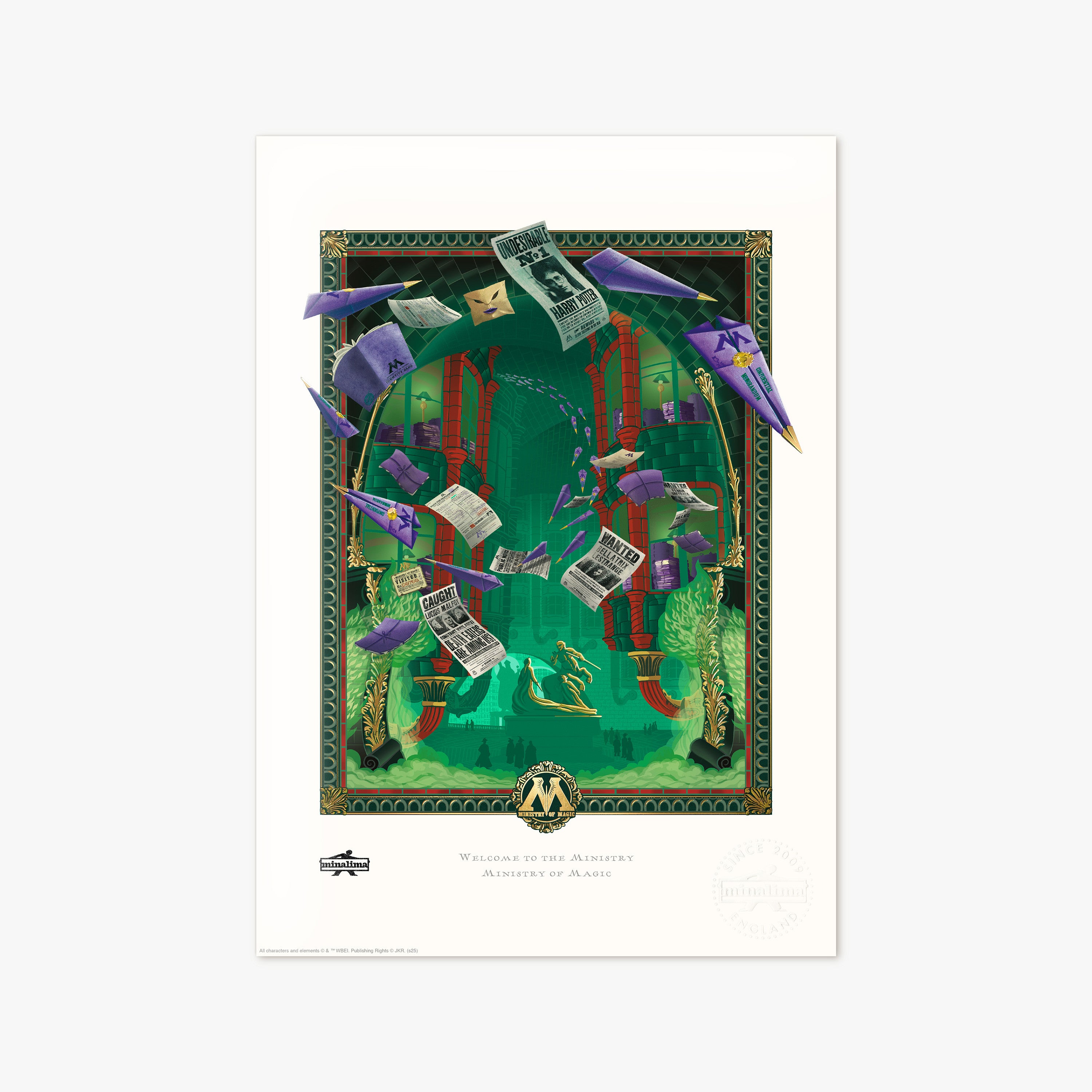 HPOP02F - HARRY POTTER - WELCOME TO THE MINISTRY ART PRINT