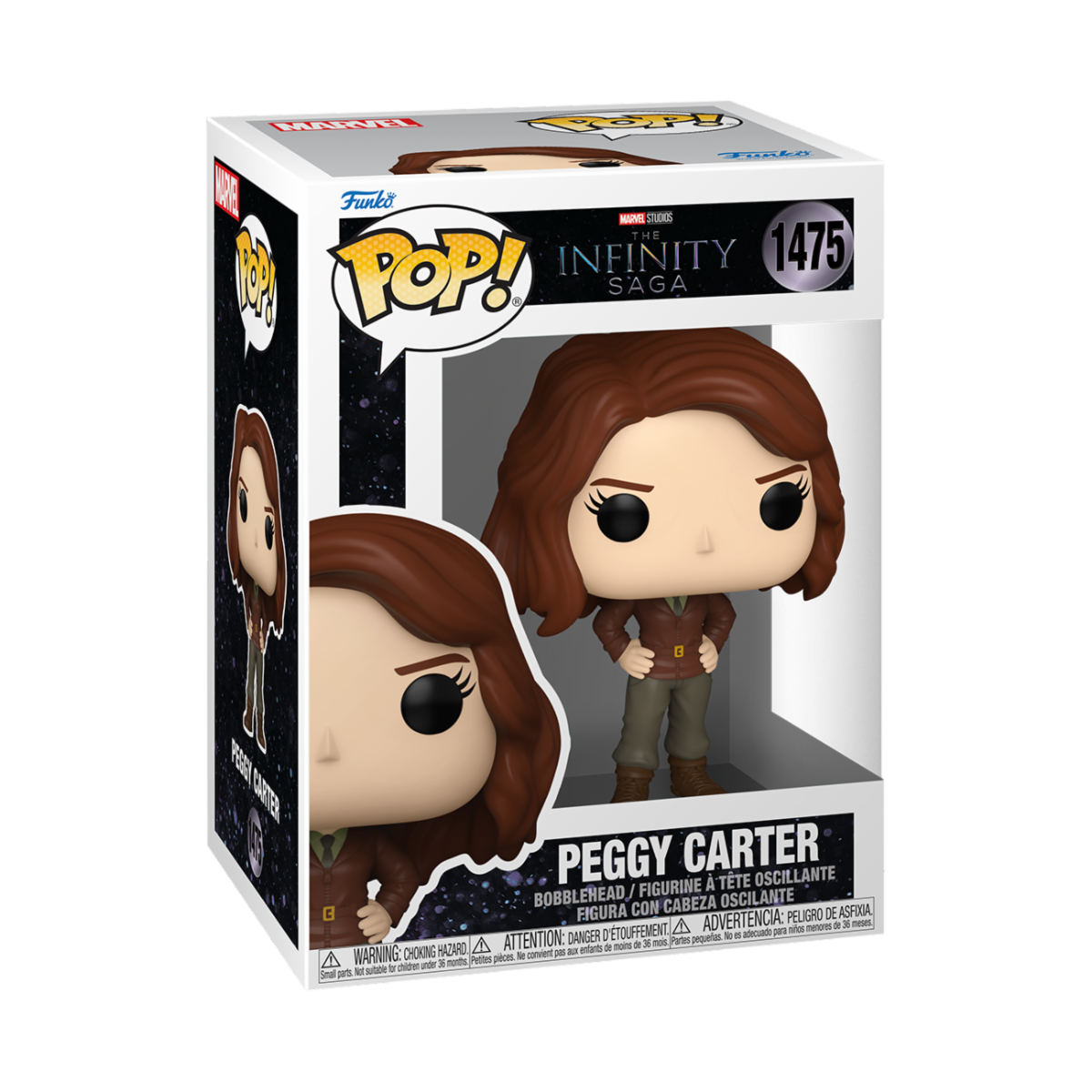 MARVEL: CAPTAIN AMERICA - POP FUNKO VINYL FIGURE 1475 AGENT CARTER 9CM