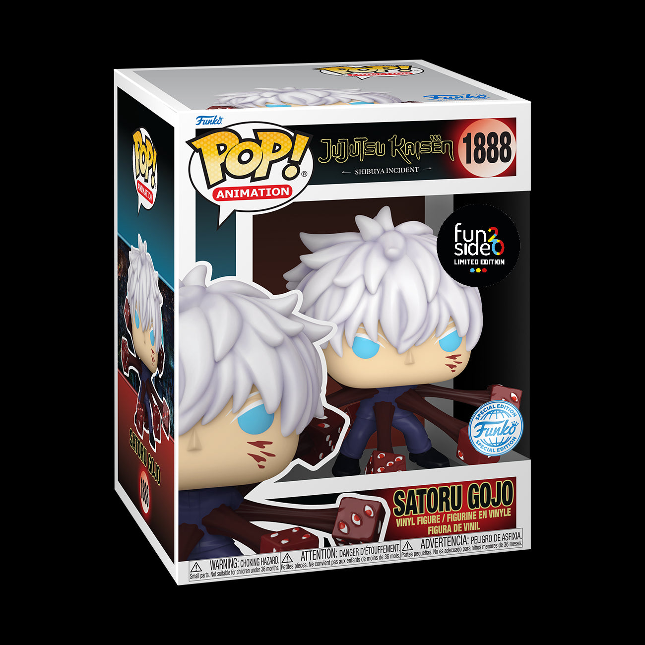 JUJUTSU KAISEN - POP FUNKO PREMIUM VINYL FIGURE - GOJO (TRAPPED) 9CM FUNSIDE EXCL