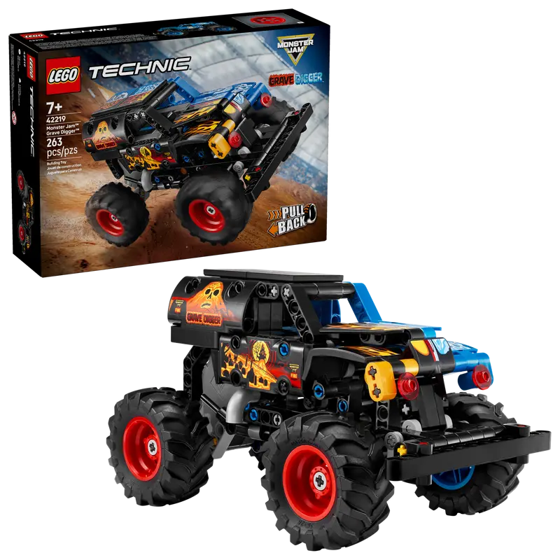 42219 - TECHNIC - MONSTER JAM GRAVE DIGGER FUOCO E GHIACCIO