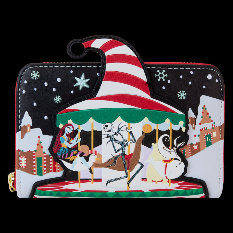 NIGHTMARE BEFORE CHRISTMAS - PORTAFOGLIO CON ZIP - JOURNEY TO CHRISTMAS TOWN