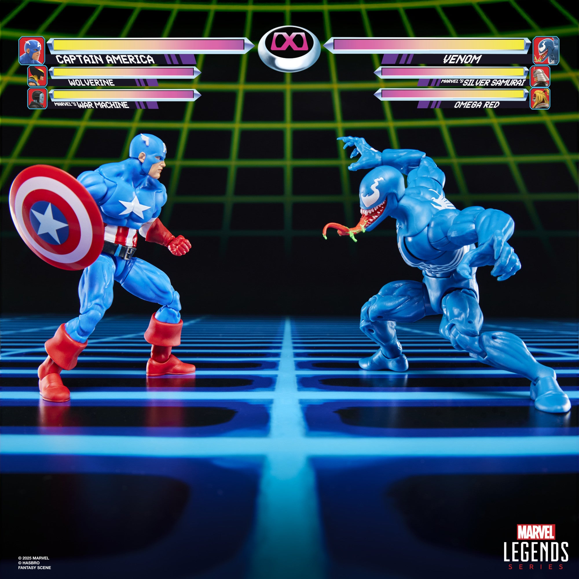 MARVEL CLASSIC - LEGENDS - CAPTAIN AMERICA VS. VENOM - ACTION FIGURE 15CM