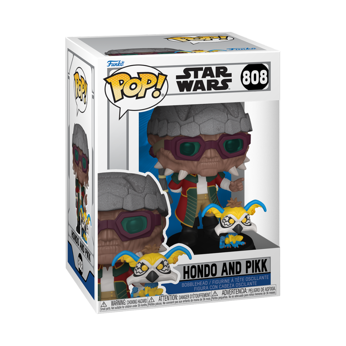 STAR WARS: THE CLONE WARS - POP FUNKO VINYL FIGURE 808 HONDO AND PIKK 9CM