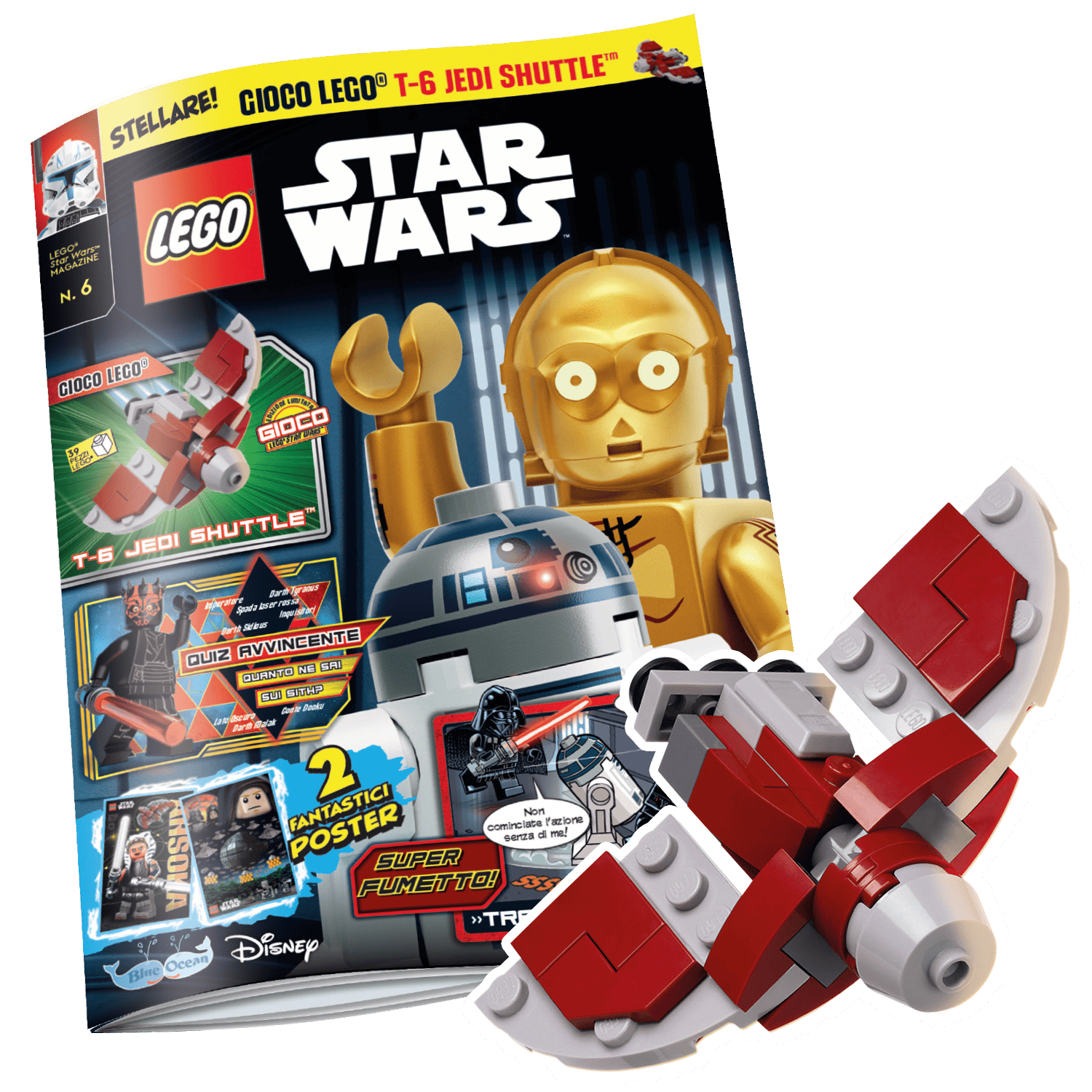 LEGO STAR WARS N.6 - T-6 JEDI SHUTTLE