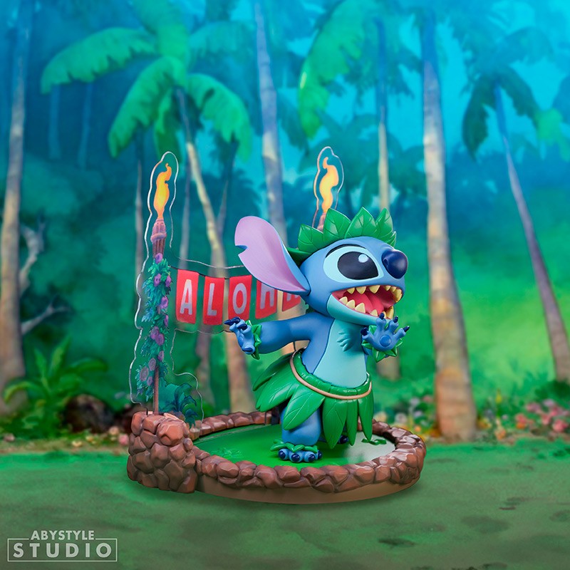 ABYFIG139 - DISNEY: LILO & STITCH - SUPER FIGURE COLLECTION - STITCH HULA DANCE 10CM - Immagine 2
