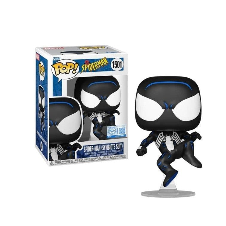 MARVEL: SPIDER-MAN - POP FUNKO VINYL FIGURE - BLACK SUIT SPIDEY 9CM FUNSIDE EXCL - Immagine 3