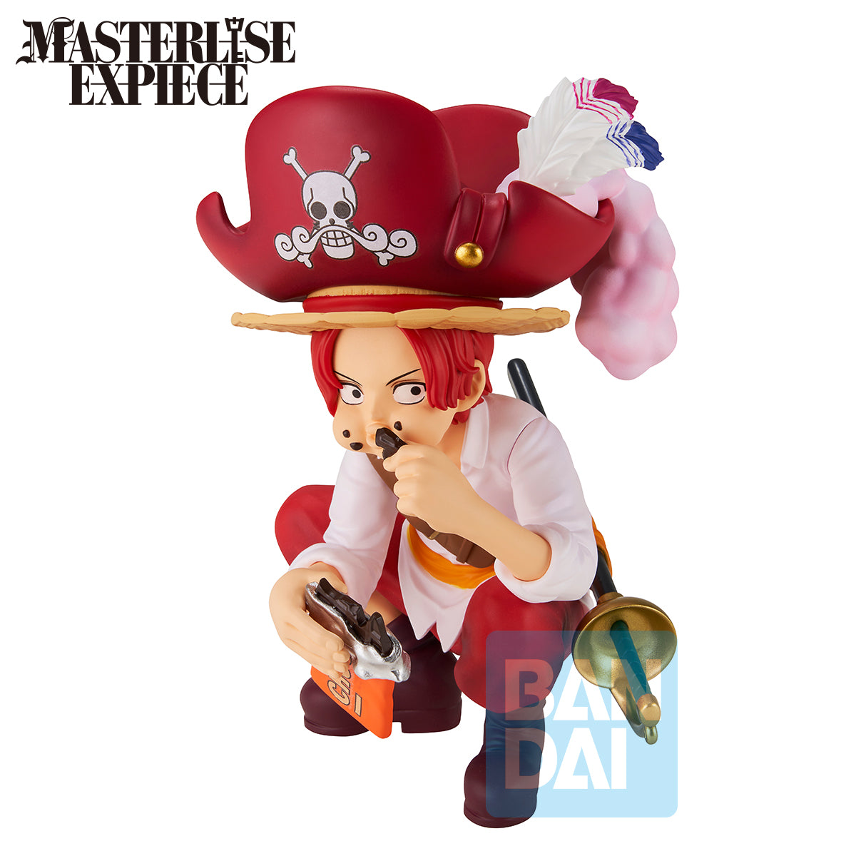 68451 - ONE PIECE - ICHIBANSHO FIGURE FROM ICHIBAN KUJI ROGER PIRATES - SHANKS - STATUA 9CM - Immagine 2