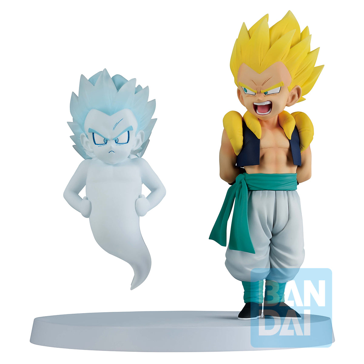 68469 - DRAGON BALL Z - ICHIBANSHO FIGURE FROM ICHIBAN KUJI - DRAGON HISTORY II - SUPER SAIYAN GOTENKS & GHOST - STATUA 13CM - Immagine 3
