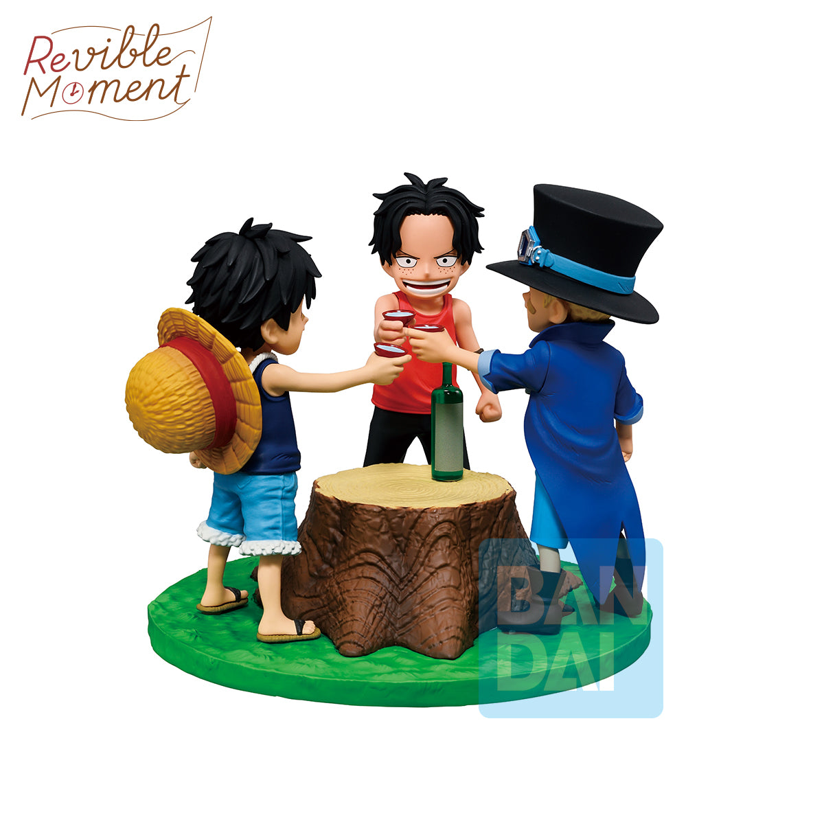 69041 - ONE PIECE - ICHIBANSHO FIGURE FROM ICHIBANSHO - DRAMATIC MEMORIES - ACE & SABO & LUFFY - STATUA 10CM - Immagine 2