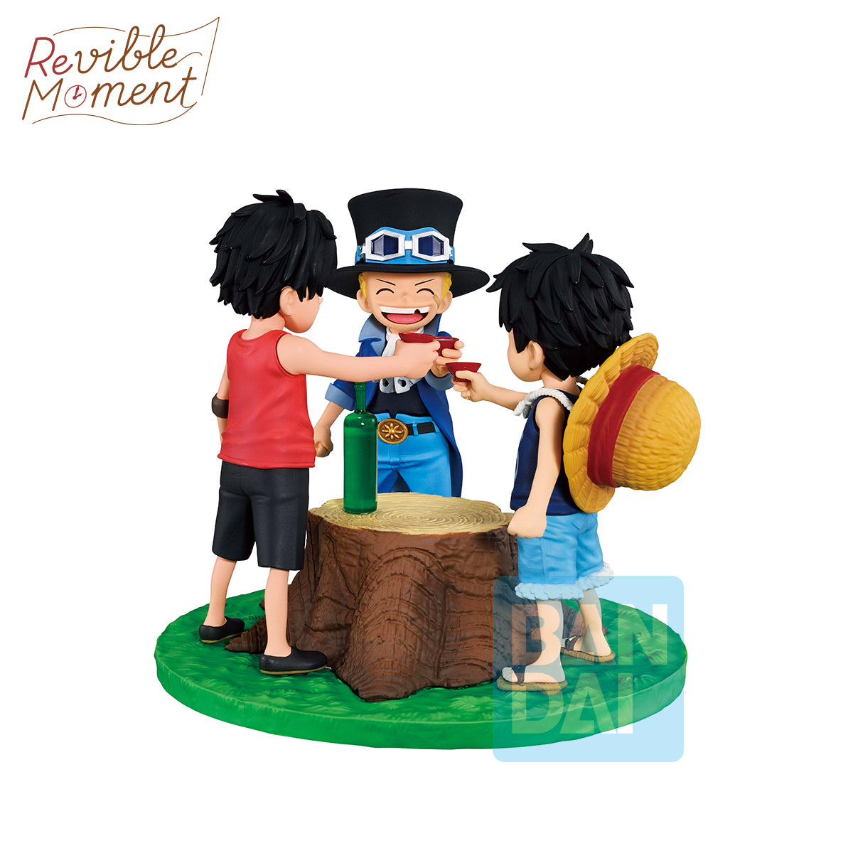 69041 - ONE PIECE - ICHIBANSHO FIGURE FROM ICHIBANSHO - DRAMATIC MEMORIES - ACE & SABO & LUFFY - STATUA 10CM - Immagine 3