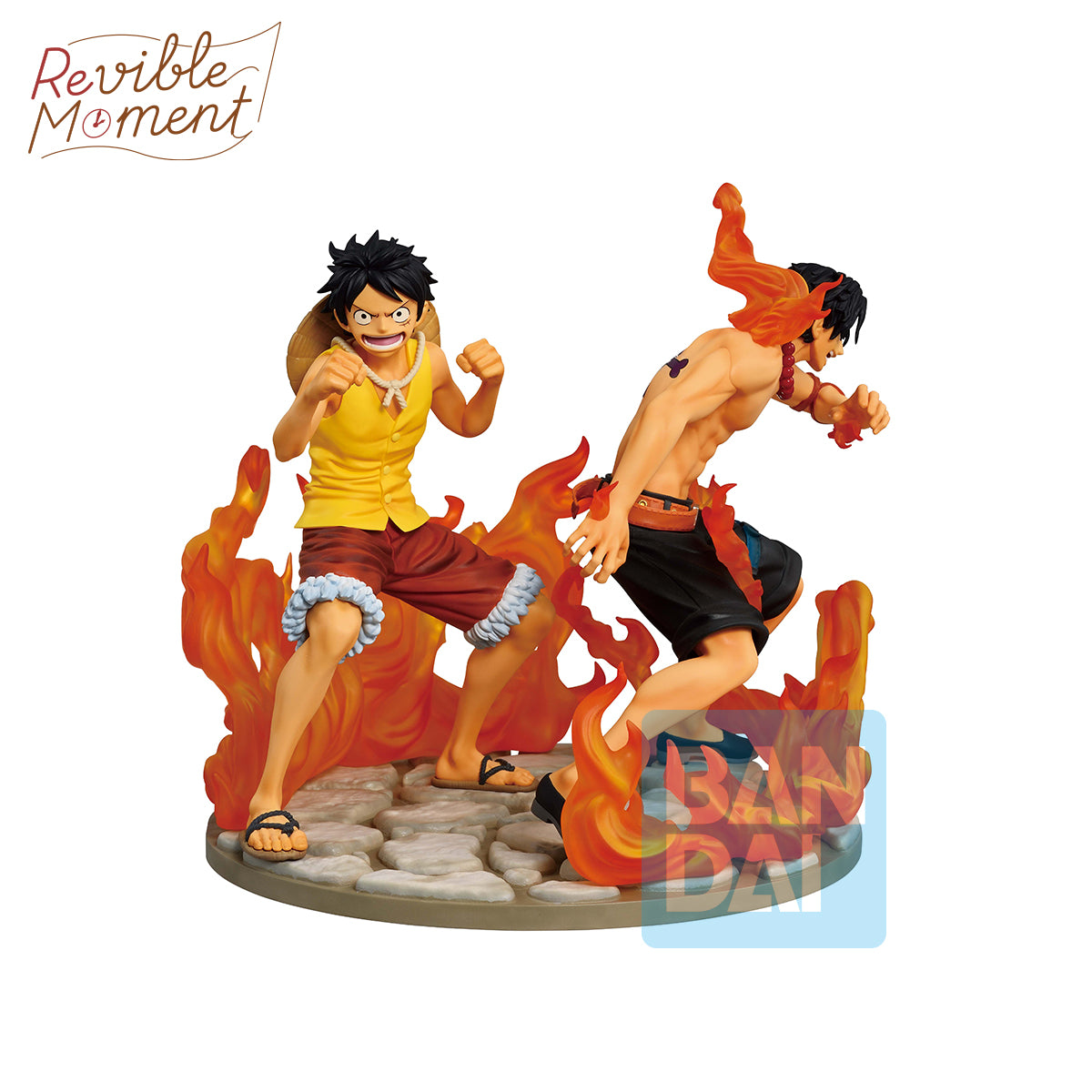 69045 - ONE PIECE - ICHIBANSHO FIGURE FROM ICHIBANSHO - DRAMATIC MEMORIES - ACE & LUFFY - STATUA 15CM - Immagine 2