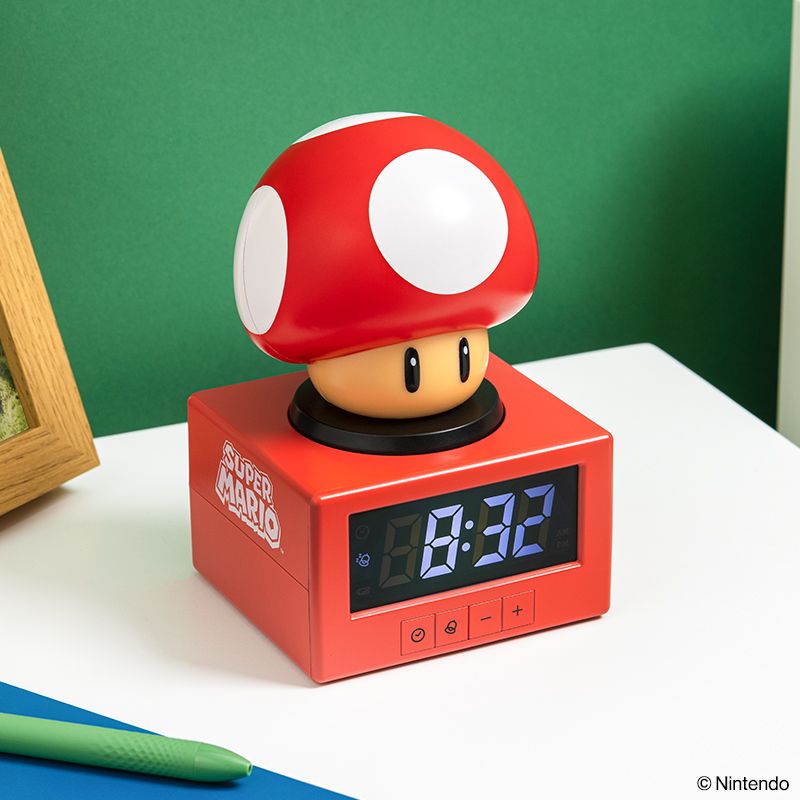 PP13124NN - SUPER MUSHROOM ICON ALARM CLOCK - Immagine 2