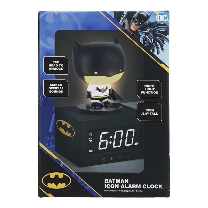 PP14079BM - DC COMICS - BATMAN ICON ALARM CLOCK - Immagine 3