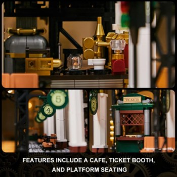 PAN85007 - STEAMPUNK - STEAMPUNK TRAIN STATION - Immagine 3