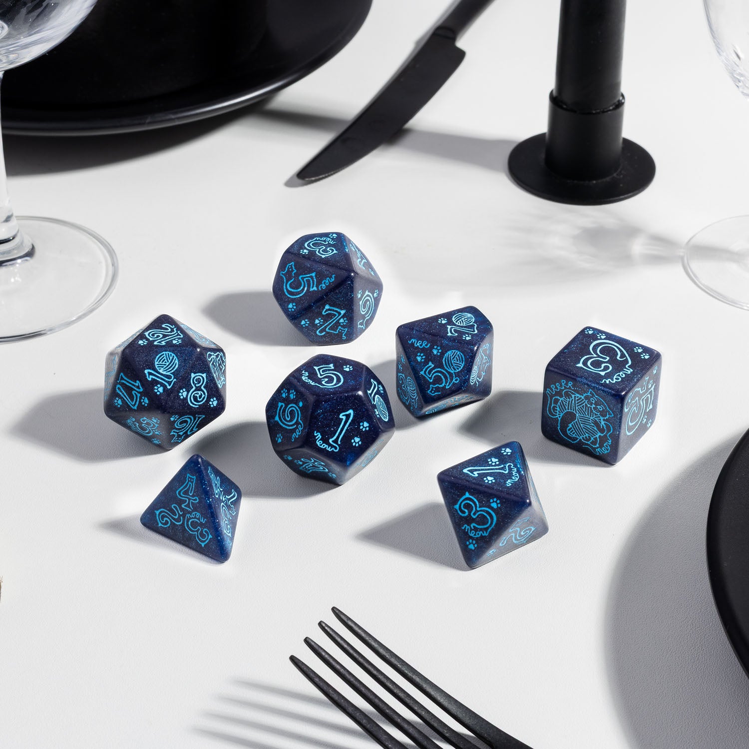 SJKSCAT19 - JUMBO CATS DICE SET: RIVER - Immagine 2