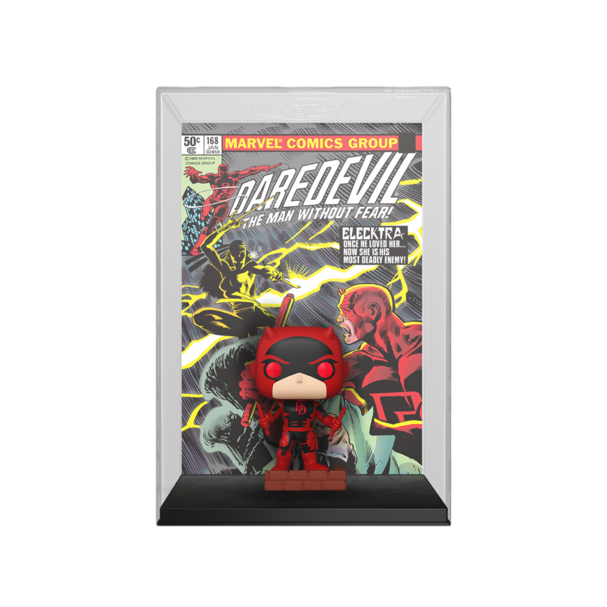MARVEL: DAREDEVIL - POP FUNKO COMIC COVERS VINYL FIGURE 41 DAREDEVIL #168 9CM - Immagine 2