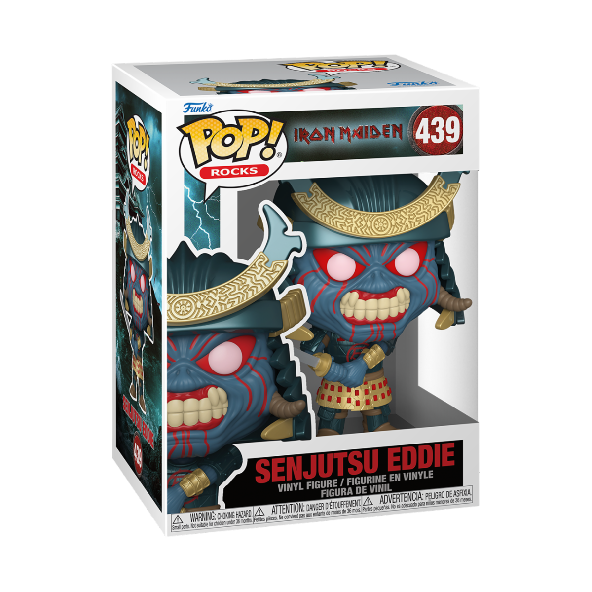 IRON MAIDEN - POP FUNKO VINYL FIGURE 439 SENJUTSU EDDIE 9CM - Immagine 2