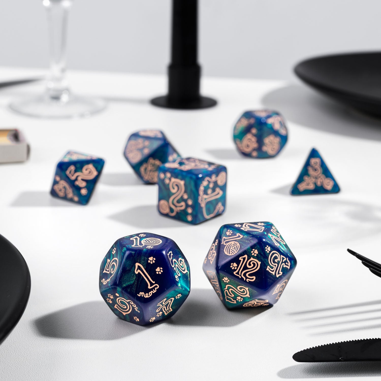 SJKSCAT17 - JUMBO CATS DICE SET: WHISKERS - Immagine 3