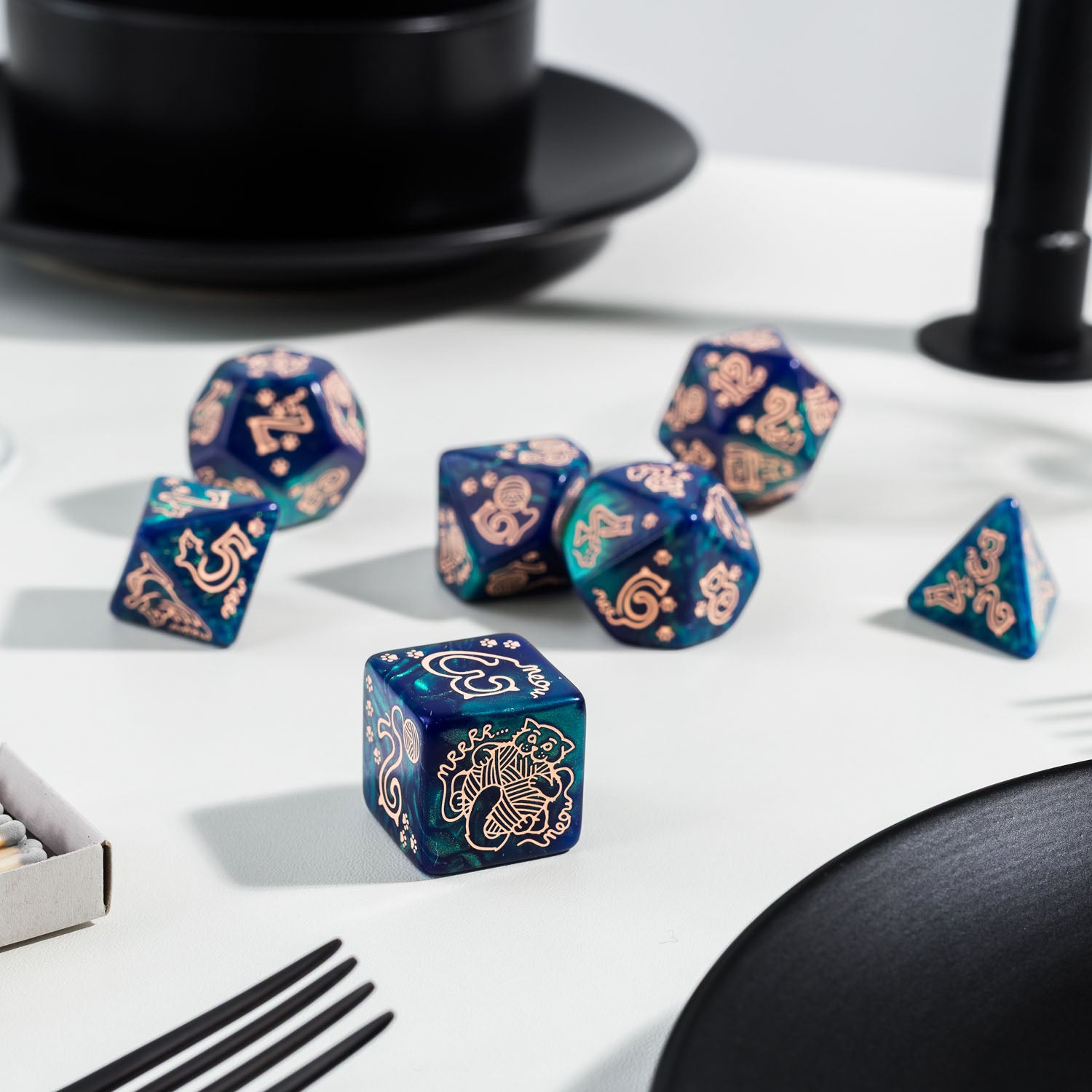 SJKSCAT17 - JUMBO CATS DICE SET: WHISKERS - Immagine 4