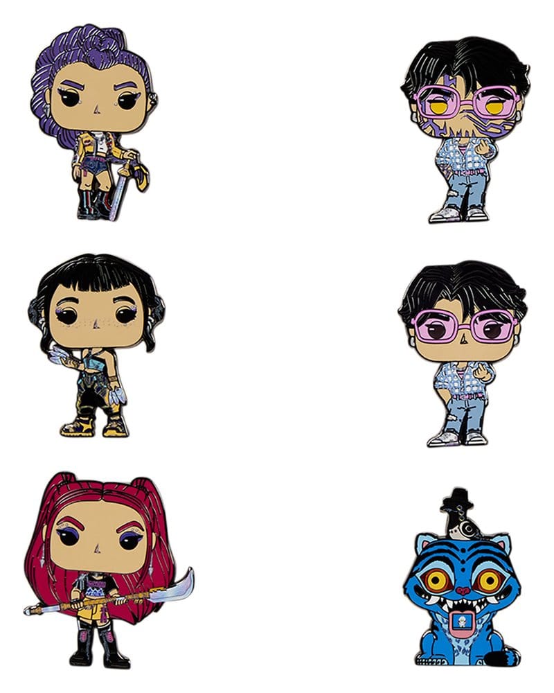 KPOP DEMON HUNTERS - BLIND BOX POP PIN ENAMEL - DISPLAY 12PC CASE PACK - Immagine 2
