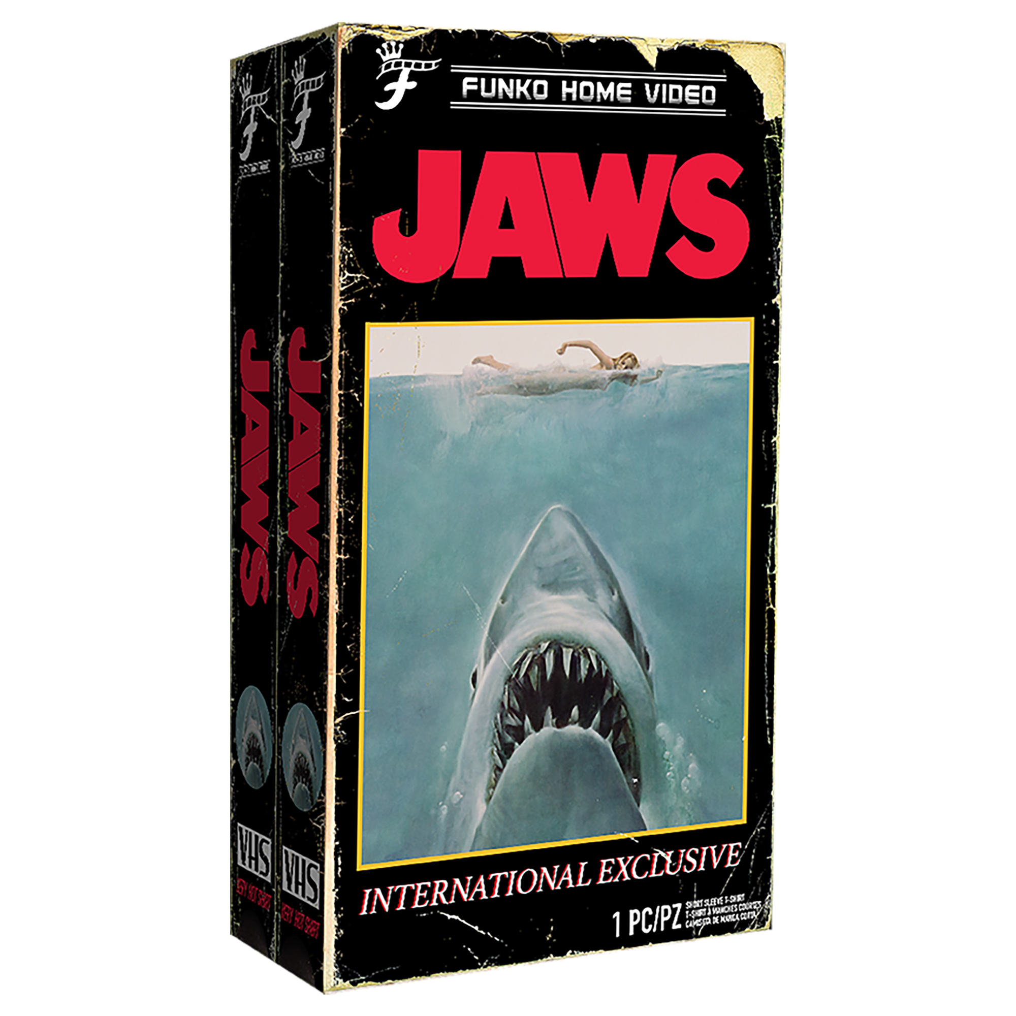 JAWS - VHS BOXED TEE - AMITY ISLAND SWIM TEAM