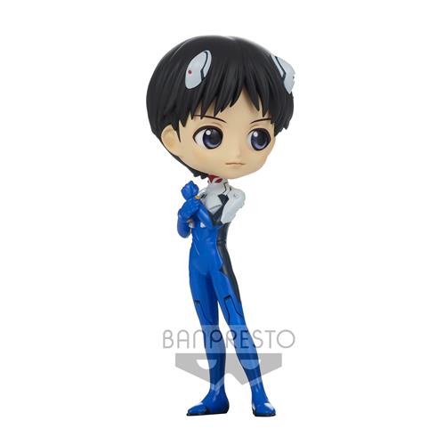 18353 - EVANGELION: NEW THEATRICAL EDITION - Q POSKET PLUGSUIT STYLE - SHINJI IKARI (NORMAL COLOR VER.) - FIGURE 14CM